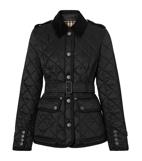 burberry diamond quilted jacket black|collarless diamond quilted lightweight jacket.